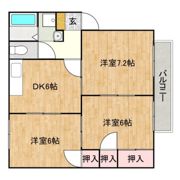 セジュール天神Cの間取り画像