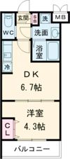 MJC京都EsTRUTHの間取り画像