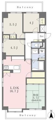 サンクレスタ緑町の間取り画像
