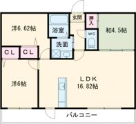 プラウド神園の間取り画像