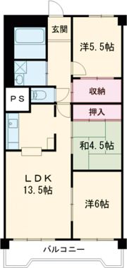 東加古川ハイタウンA棟の間取り画像