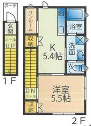 メゾン・ド・パステル台町Fの間取り画像