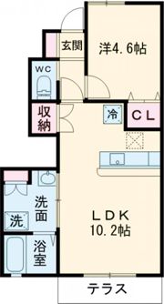 レーヴ グランディスBの間取り画像