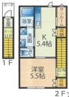 メゾン・ド・パステル台町Fの間取り画像
