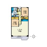 ライオンズマンション厚木の間取り画像