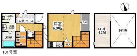 Duplest K＆Y 井尻の間取り画像