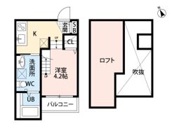 スカイヴィラ大橋の間取り画像