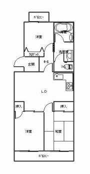 ダイヤモンドマンション1号館の間取り画像