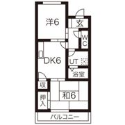 メイプルタウンⅡの間取り画像