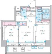 GENOVIA白糸台skygardenの間取り画像