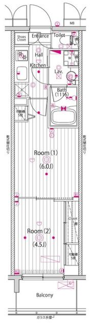 ガーラ横濱関内グランドステージの間取り画像