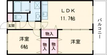 エスポアール壱番館の間取り画像