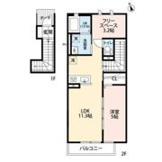 クレール pearfieldⅢの間取り画像