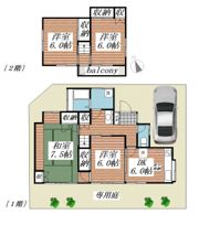 富里市御料戸建の間取り画像