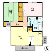 モンテベール Aの間取り画像
