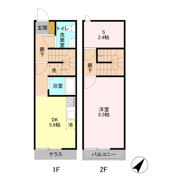キューブ中妻の間取り画像