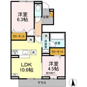 リッシュセゾン Eの間取り画像