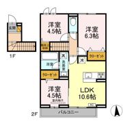 リッシュセゾン Eの間取り画像