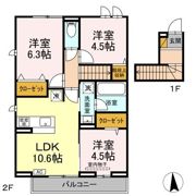 リッシュセゾン Eの間取り画像