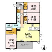フォーティスMGHの間取り画像