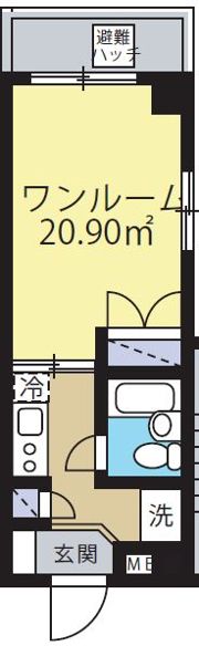 ハナブサマンションの間取り画像