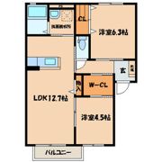 クラヴィエ赤坂Aの間取り画像