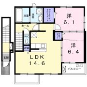 ルチル Ⅶの間取り画像