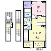 グリーンビレッジの間取り画像