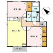セジュールアンソレイエ Bの間取り画像