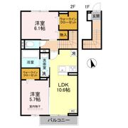 D-ROOM江井島の間取り画像