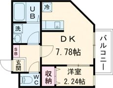MOVE庚午北 壱番館の間取り画像