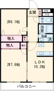 マ・メゾン若草の間取り画像