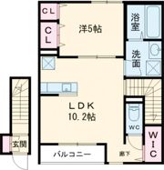 アムール東福生の間取り画像