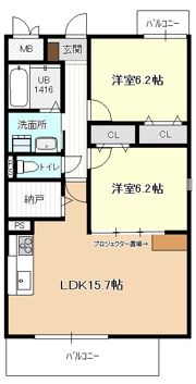 アージュドールの間取り画像