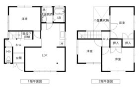 三十苅町貸家の間取り画像