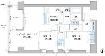 ガーデニエール砧レジデンスの間取り画像
