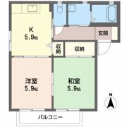 テンダーヴィラ B棟の間取り画像