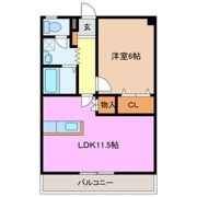 コーキア富洲原の間取り画像