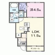 アスフォートⅠの間取り画像