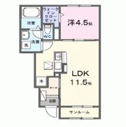 アスフォートⅠの間取り画像