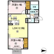 アフィネ浜ノ茶屋の間取り画像