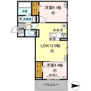 アフィネ浜ノ茶屋の間取り画像
