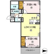 アフィネ浜ノ茶屋の間取り画像