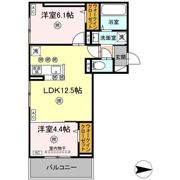 アフィネ浜ノ茶屋の間取り画像