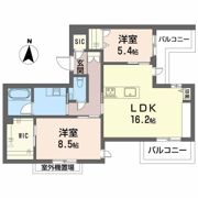SOIRE 白壁の間取り画像