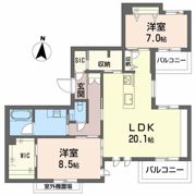 SOIRE 白壁の間取り画像