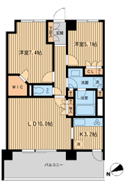 HF若林公園レジデンスの間取り画像