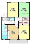 メルベーユ岩之谷 B棟の間取り画像