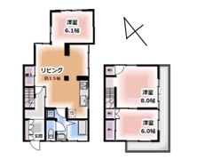 【程久保1丁目】ペットと楽しく暮らせる戸建ての間取り画像