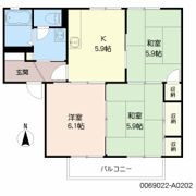 アルカディア A棟の間取り画像